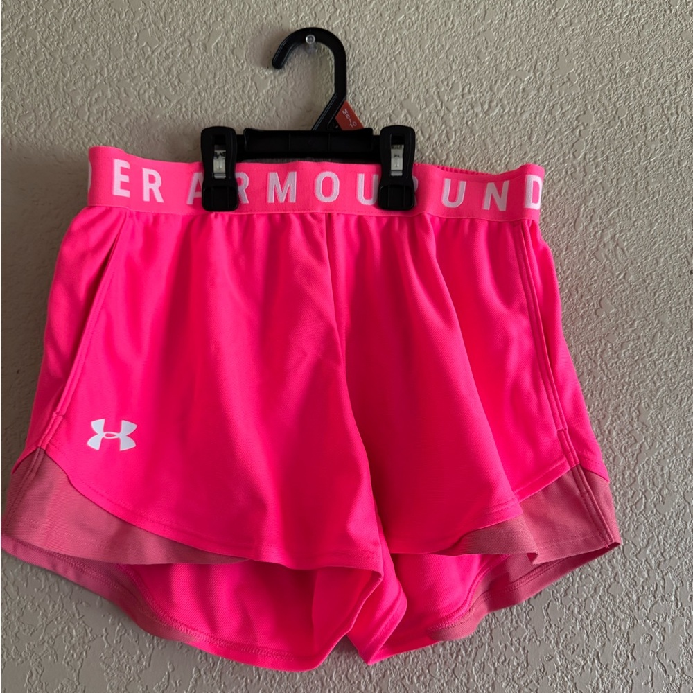 Under Armour Women's Bright Pink Athletic Shorts